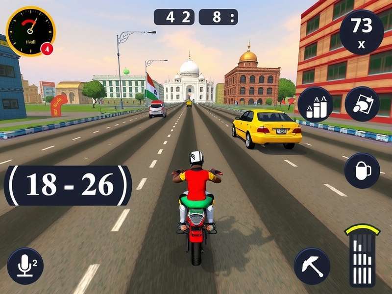 Tempo Race Legend gameplay screenshot showing Indian city track